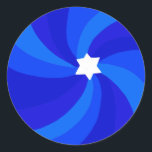 Adesivo Estrela giratória moderna do Bar David Mitzvah Per<br><div class="desc">Um adesivo perfeito para um morcego mitzvah, bar mitzvah ou outra celebração judaica! A mão fez arte para você. TOTALMENTE PERSONALIZÁVEL! Clique em "editar usando a ferramenta design" para adicionar texto e ajustar as fontes, cores e posicionamentos. OBRIGADO POR APOIAR ARTISTAS INDEPENDENTES! Todos os trabalho de arte e designs são...</div>