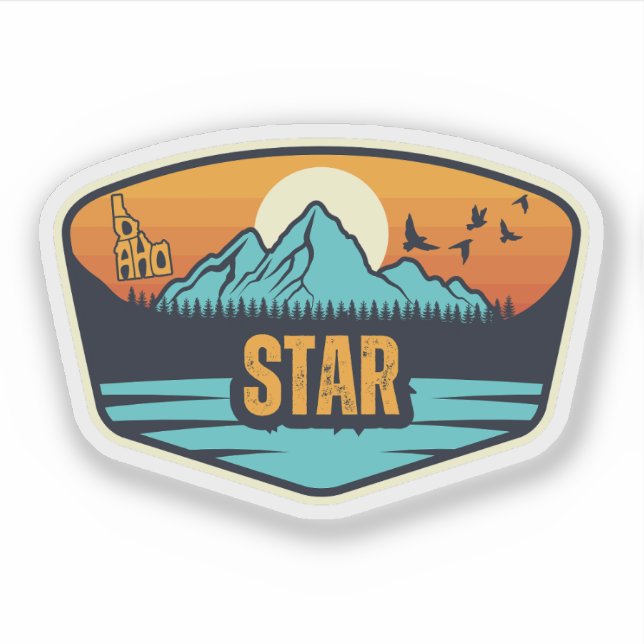 Adesivo Estrela, Idaho (Frente)