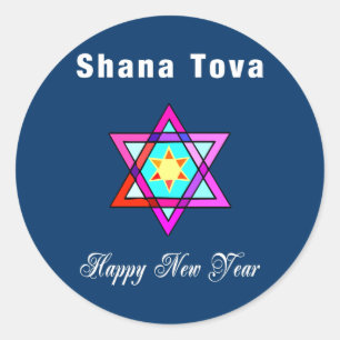 Adesivo Estrela judaica Shana Tova