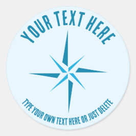 Adesivo Estrela náutica. Rosa. Modelo de Presente de Marin