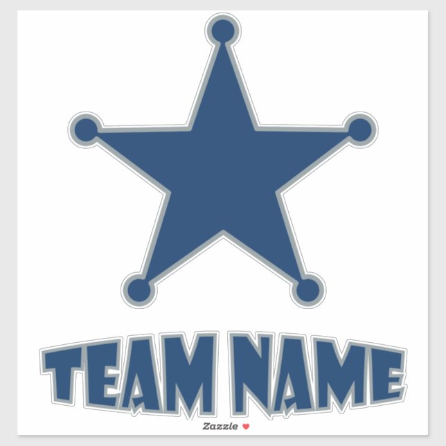 Adesivo Estrela Personalizada Única Personalizada (Folha)