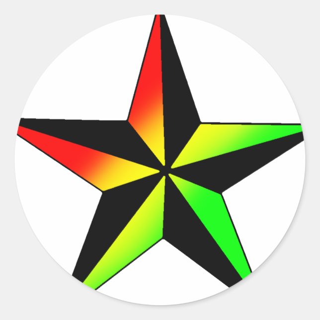 Adesivo Estrela rasta (Frente)