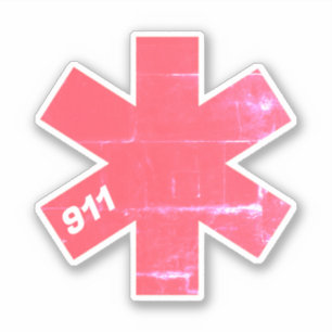 Adesivo Estrela retroativa da vida EMS 911