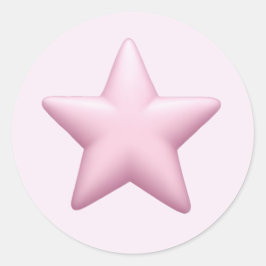 Adesivo Estrela Rosa Emoji - Arte de Ícones e Brilhos