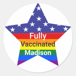 Adesivo Estrela Totalmente Vacinada