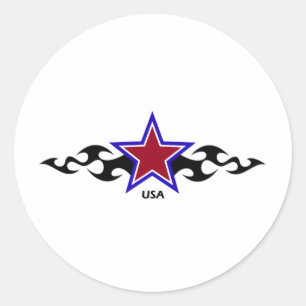 Adesivo Estrela tribal americana
