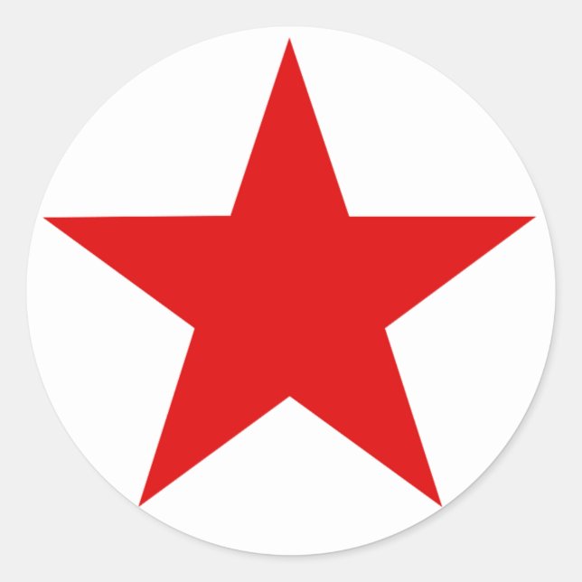 Adesivo Estrela Vermelha (Frente)