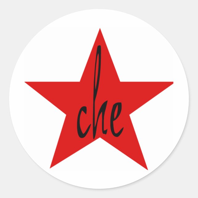 Adesivo Estrela Vermelha Che! (Frente)