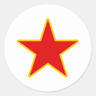 Adesivo Estrela vermelha comunista