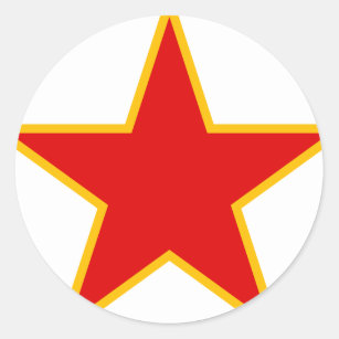 Adesivo Estrela vermelha comunista