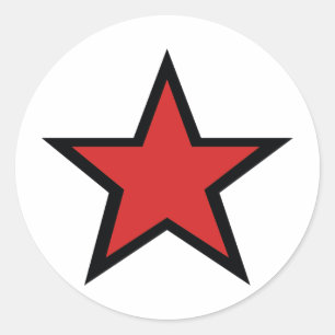 Adesivo Estrela vermelha! Productcs vermelhos legal da