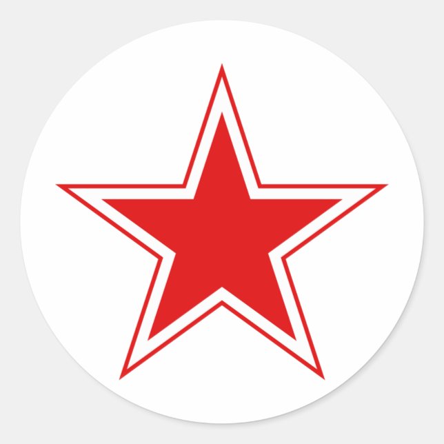 Adesivo Estrela Vermelha Russa (Frente)