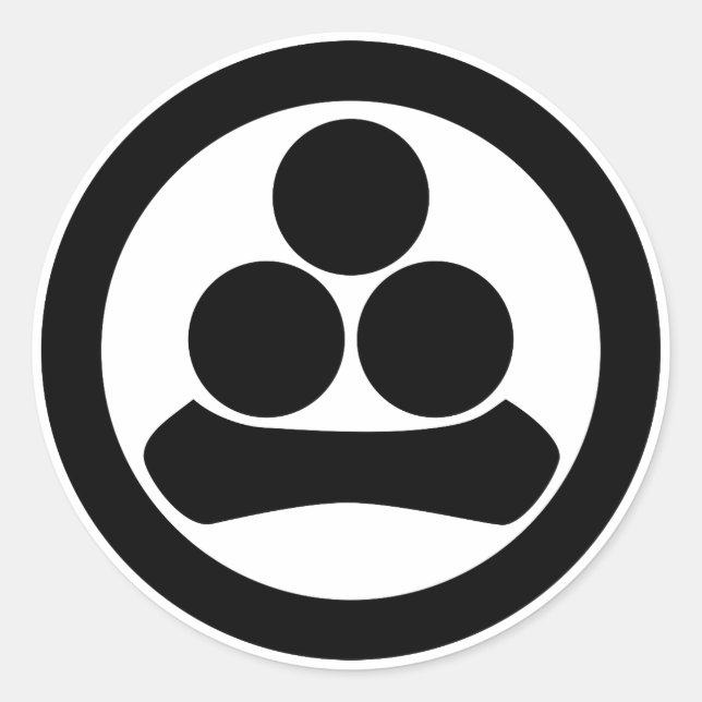 Adesivo Estrela Watanabe em círculo (Frente)