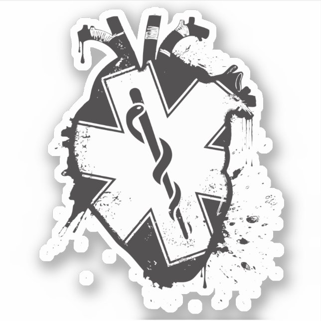 Adesivo estrelado anatômico da vida (Frente)