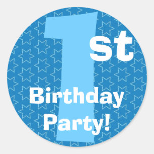 Adesivo Estrelas azuis B540A de partido de primeiro