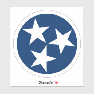 Adesivo Estrelas brancas da bandeira do Tennessee
