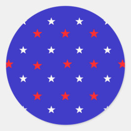 Adesivo Estrelas brancas e vermelhas - Padrão do céu estre