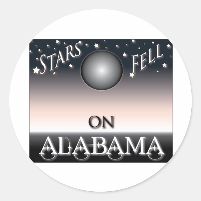 Adesivo Estrelas Cairam No Alabama (Frente)