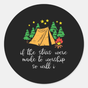 Adesivo Estrelas de Acampamento Feitas para Adorar Cristão