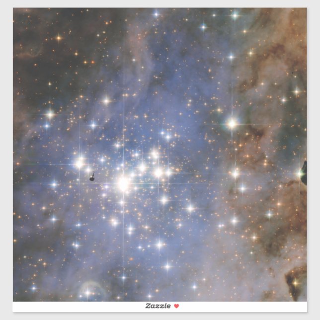 Adesivo Estrelas de Diamante no Espaço Hubble na Nebulosa  (Folha)