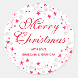 Adesivo Estrelas de Natal e Ornamentos Personalizados