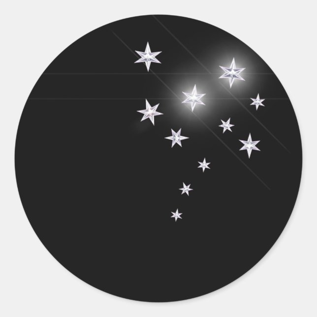 Adesivo Estrelas de Prata (Frente)