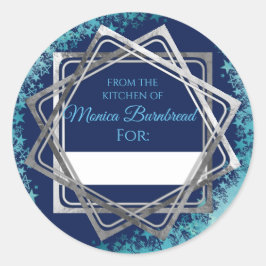 Adesivo Estrelas de prata falsas da cozinha da comida