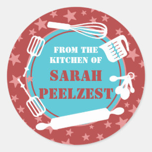 Adesivo Estrelas de utensílios para panificação da cozi