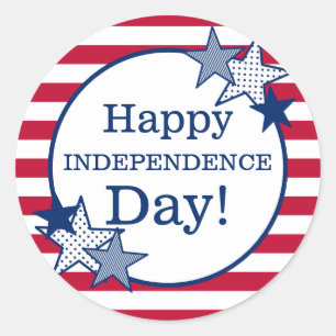Adesivo Estrelas do Dia da Independência Strips Patriótico