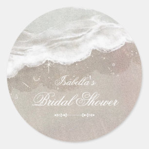 Adesivo Estrelas-do-mar e Conchas Chá de Noiva Tropical de