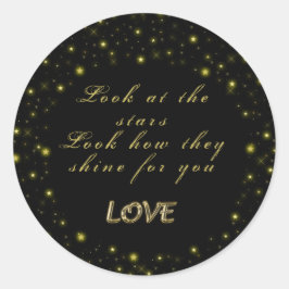 Adesivo Estrelas Douradas personalizadas e brilhantes a pr