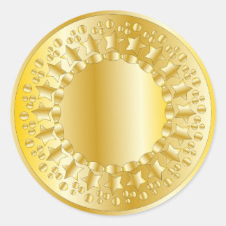 Adesivo Estrelas e Círculos do ouro