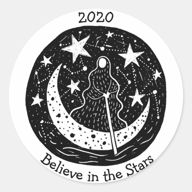 Adesivo Estrelas e constelações Charon atravessando o rio  (Frente)