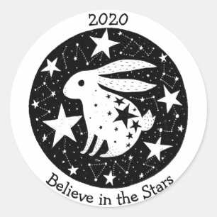 Adesivo Estrelas e constelações Coelho Estrelado Coelho Es