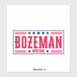 Adesivo Estrelas e faixas de MONTANA BOZEMAN