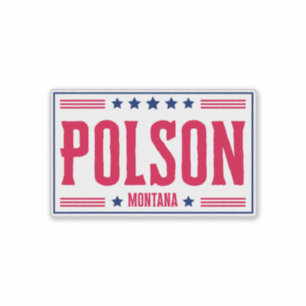 Adesivo Estrelas e faixas de POLSON MONTANA