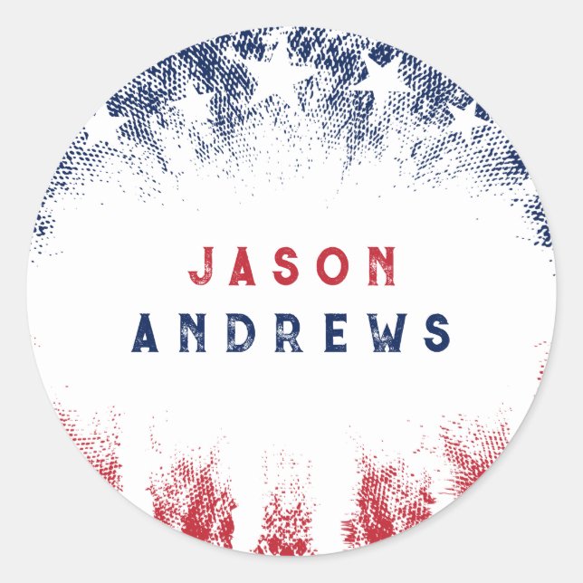 Adesivo Estrelas e Stripes Veteranos (Frente)