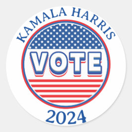 Adesivo Estrelas e Stripes Votam EUA - Eleição