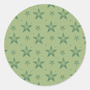 Adesivo Estrelas Elegante e Na moda em Verde Sage