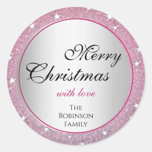 Adesivo Estrelas Glamorosas Gradação Rosa Efeito Lítido X-