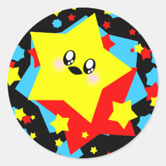 ADESIVO ESTRELAS KAWAII EXPLOSÃO CÓSMICA