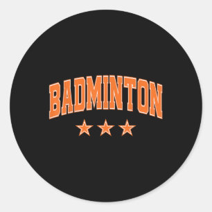 Adesivo Estrelas Laranja Todos Badminton Clic Retro Texto