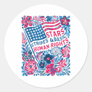 Adesivo Estrelas Listras Direitos Humanos 4 De Julho Flora