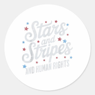 Adesivo Estrelas Listras E Direitos Humanos 4 De Julho Igu