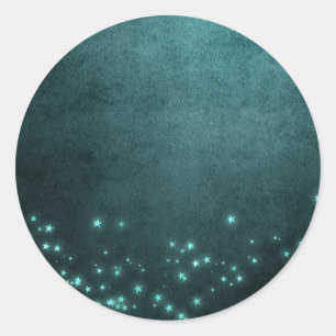 Adesivo Estrelas Místicas do Crepúsculo Brilho Neon Verd