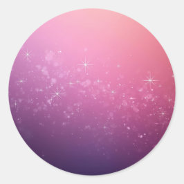Adesivo Estrelas No Espaço Cor-de-Rosa