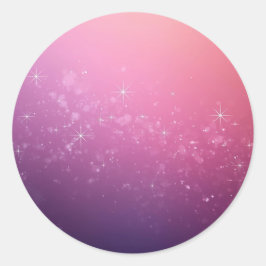 Adesivo Estrelas No Espaço Cor-de-Rosa