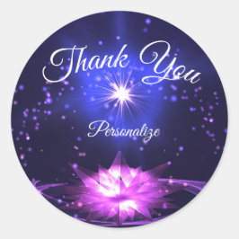 Adesivo Estrelas Noturnas de Cristal Roxo Personalizam