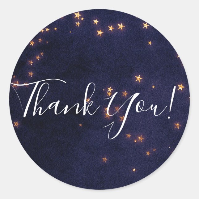 Adesivo Estrelas Roxas e Douradas Favor de Festa do Céu Ce (Frente)