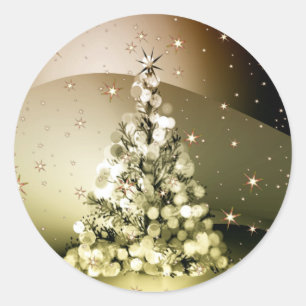 Adesivo Estrelas Shinle Sparkle da Árvore do Ouro de Natal